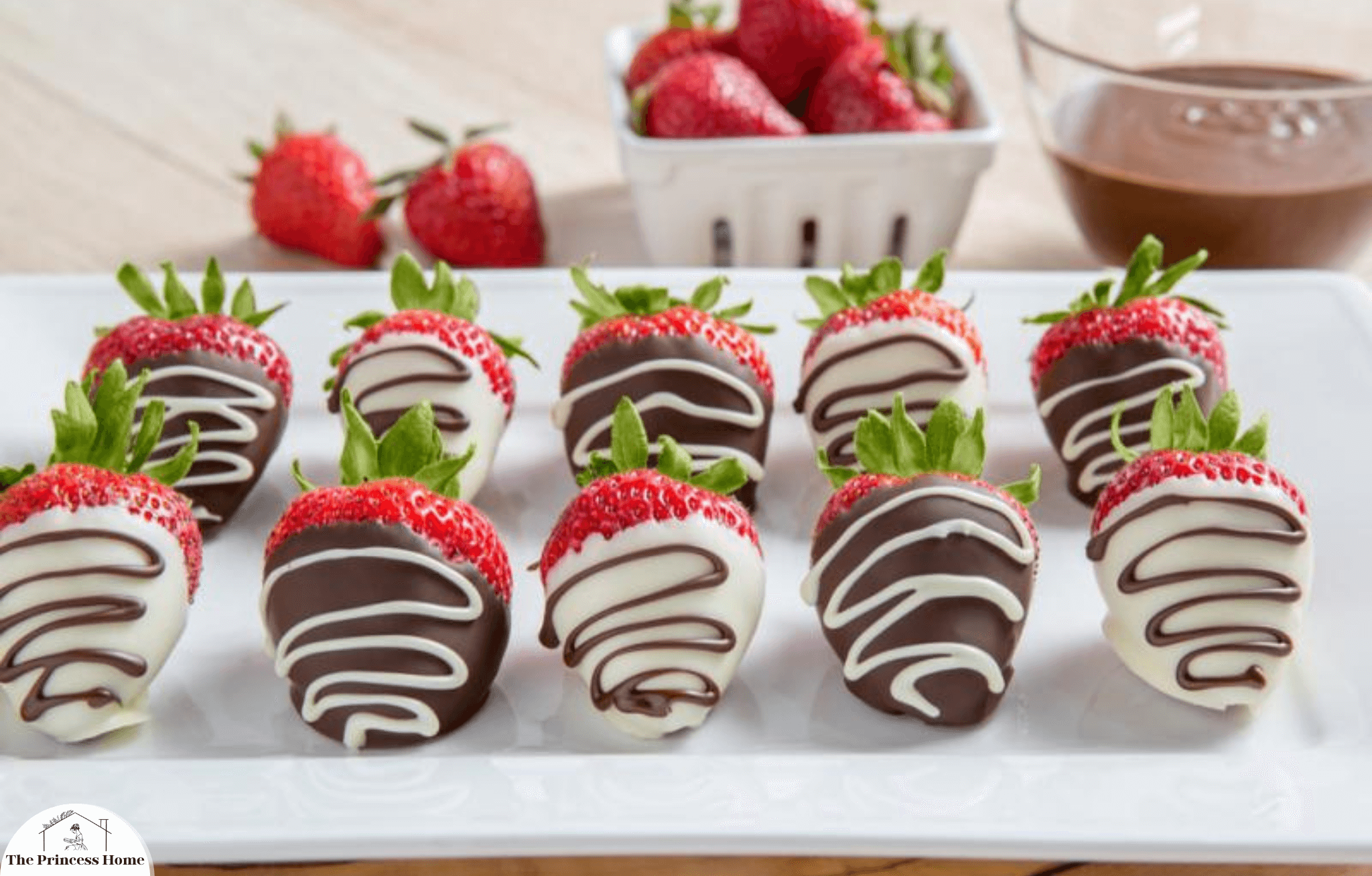 1.Chocolate-Dipped Strawberries: