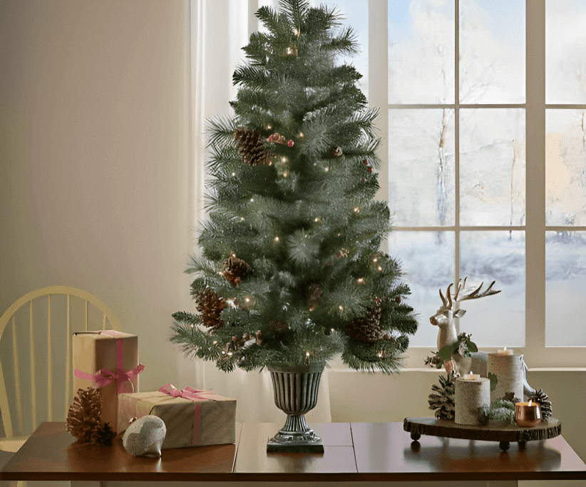 How to Choose the Perfect Christmas tree on top of table