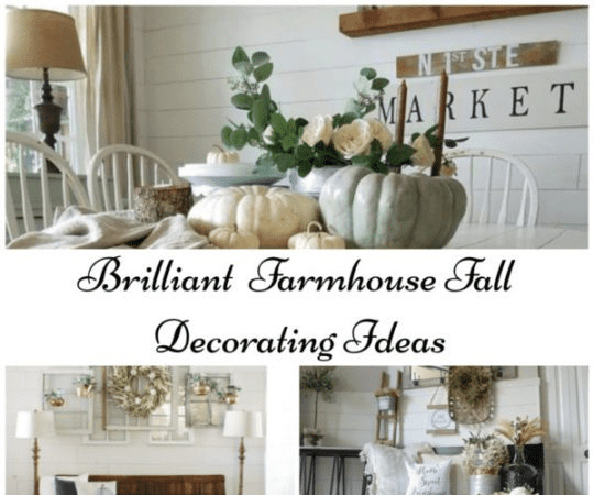 Brilliant 40 Farmhouse Fall Decorating Ideas