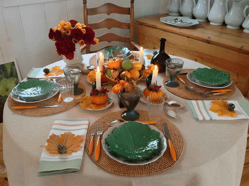 Harvest-themed Table Settings