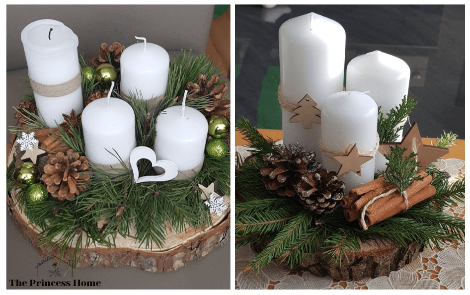 11.Candlelit Elegance: Taper Candles and Greenery