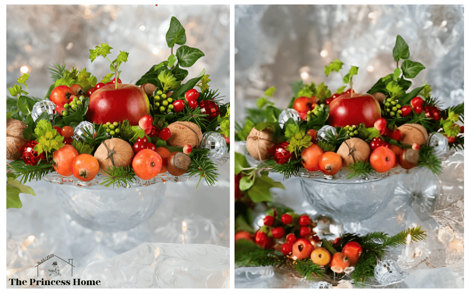 4.Edible Delights: Fruit and Nut Centerpiece