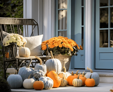 21 Decorating outdoors for fall a wonderful ways