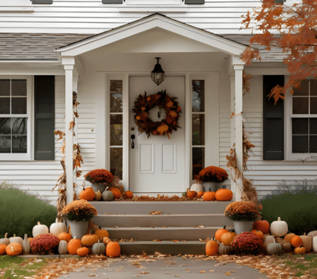 Fall Door Decor Welcoming with Style & Charm